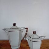 Art deco teapot and sugar pot service