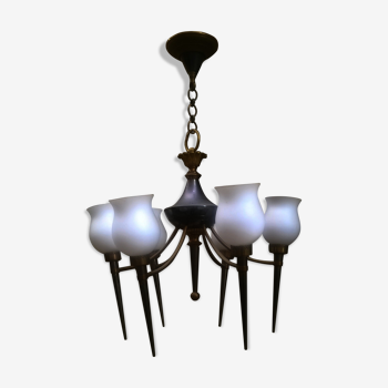 Lustre six feux vintage