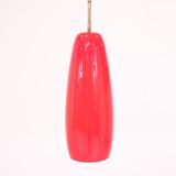 Italian lamp in red opaline - 1970s
