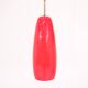 Italian lamp in red opaline - 1970s