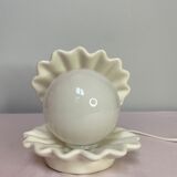 Vintage white shell lamp