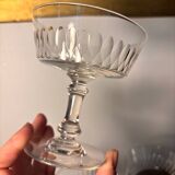 Baccarat and Meisenthal cut glasses 8p.