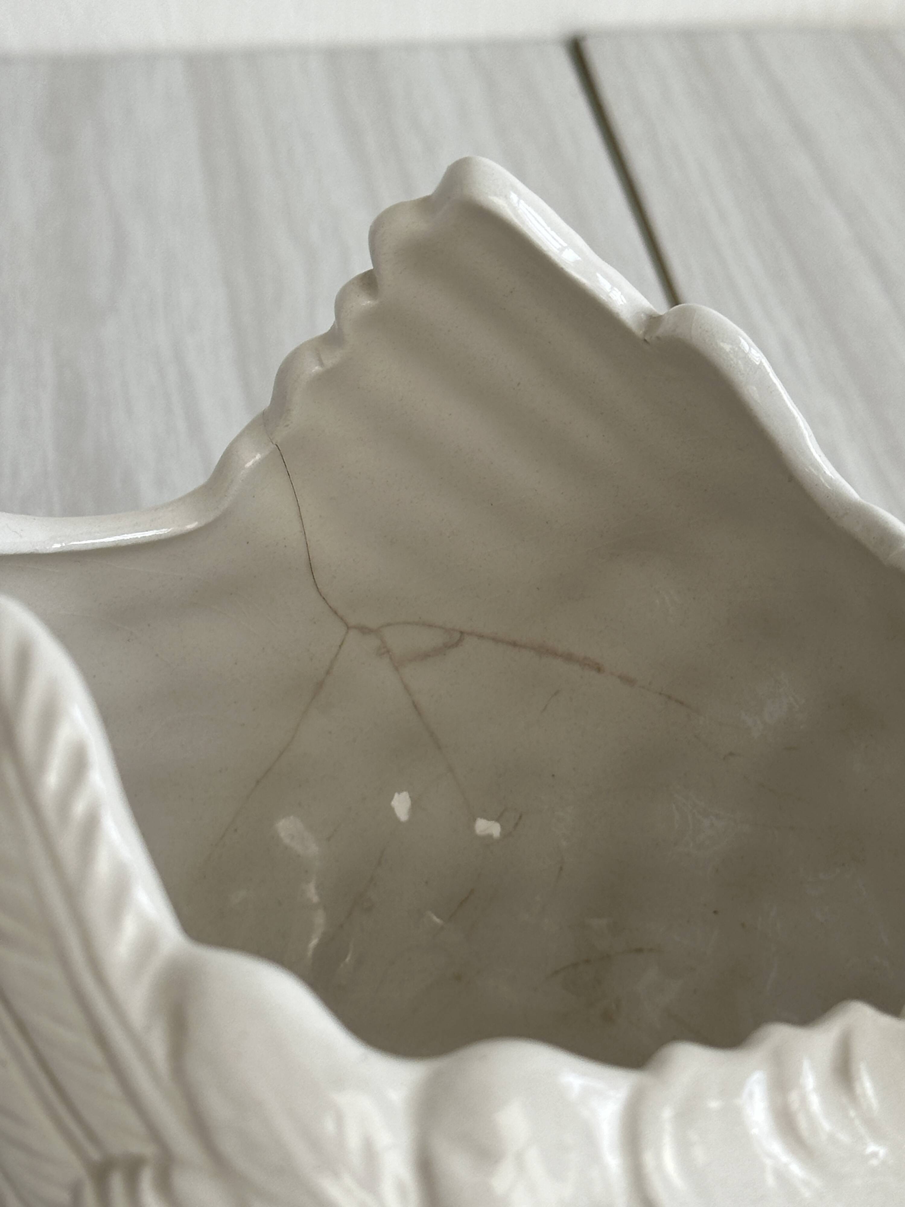 Pottery ceramic rooster - dish.