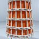 Lampes de chevet ou de table blanches et orange, années 1960