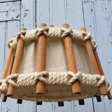 Wooden and rope suspension