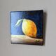 Oil painting on canvas still life lemon country decoration
