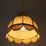 Printed textile suspension, dome shape with small crown