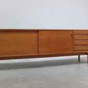Walnut 'Abstracta' sideboard by Jos De Mey for Van Den Berghe-Pauvers, 1960s