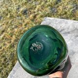 Large blown glass bottle - Vintage 70's - Empoli Glassworks - Italy