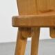 Chaise en Pin massif par Christian Durupt, Meribel 1960