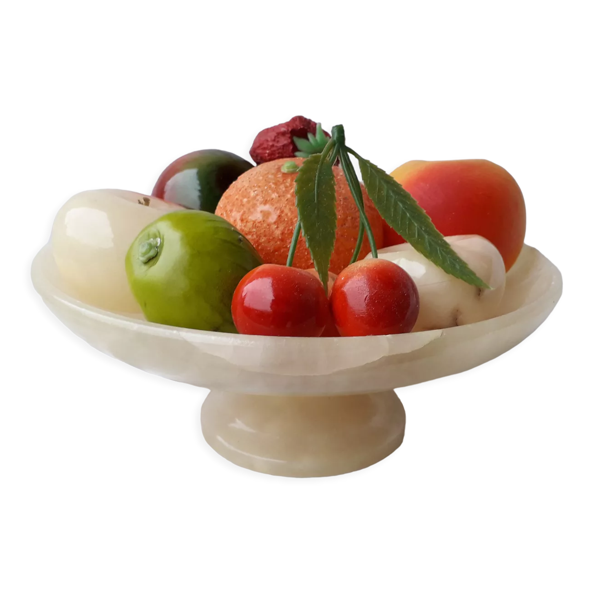 Alabaster fruit cup