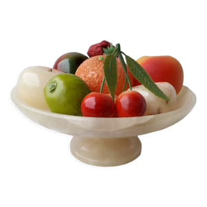 coupe à fruits albâtre