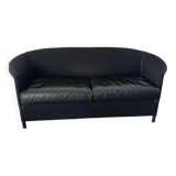 Contemporary leather and fabric sofa. Aura model. Designer Paolo Piva. Constructor Wittmann