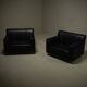 Pair of lounge chairs by Kunihide Oshinomi for Matteo Grassi 1980s