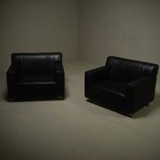 Pair of lounge chairs by Kunihide Oshinomi for Matteo Grassi 1980s