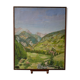 Old framed oil on canvas, Brunissard Valley - Queyras - Hautes Alpes