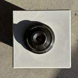 Small shiny silver-plated candlestick H11 D13