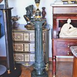 Green Marble Column, Italy, 19th Century