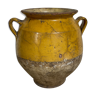 Confit pot in yellow glazed terracotta late 19th century