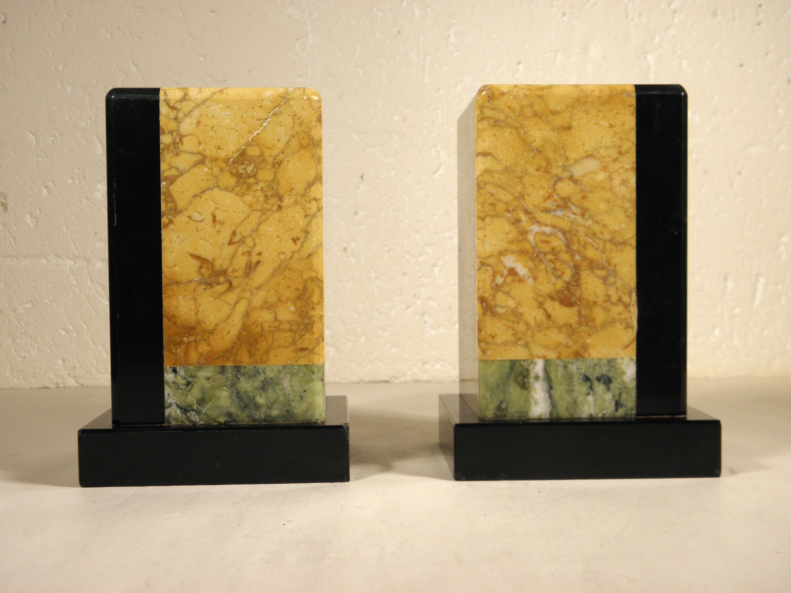 Pair of marble bookends