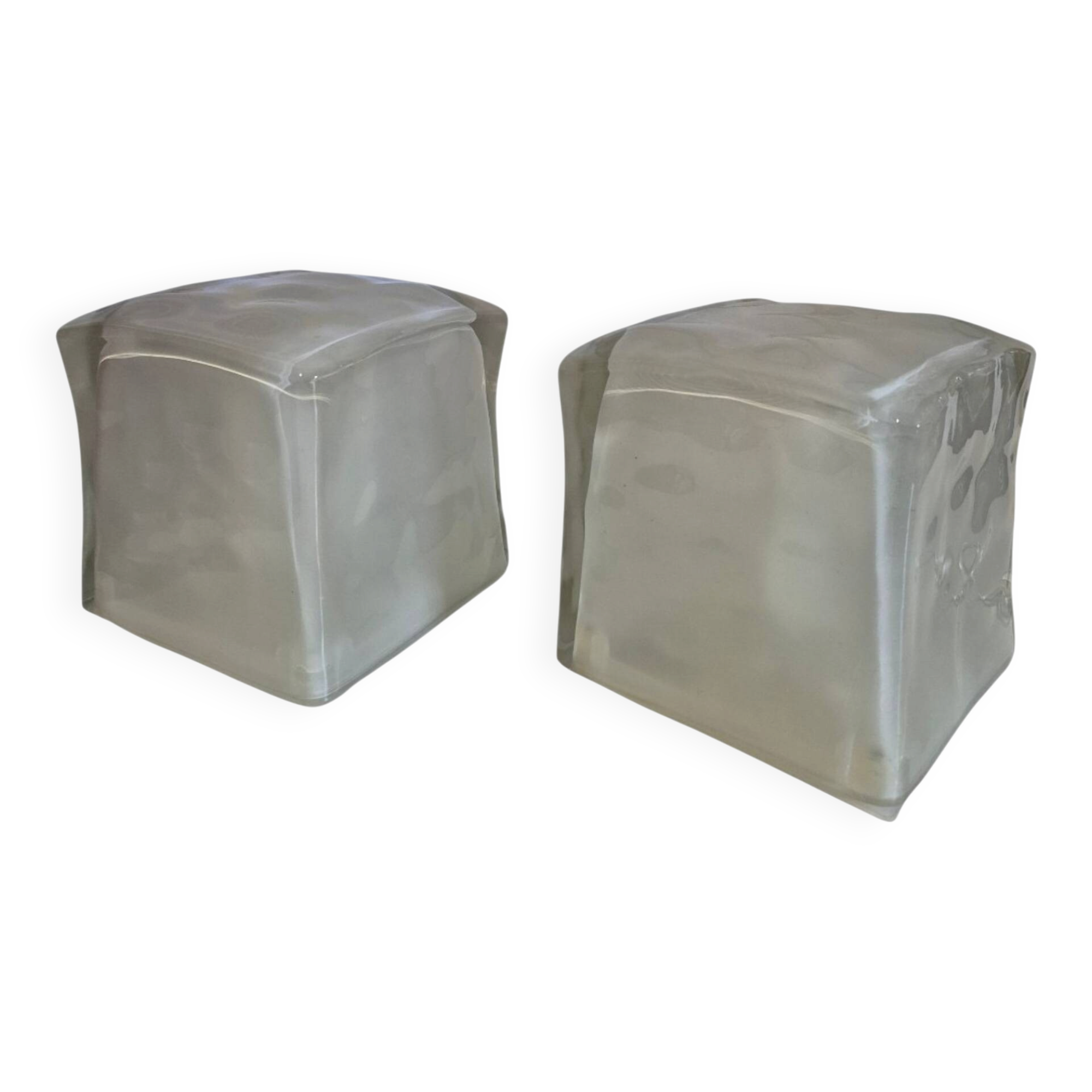 Ice cube IKEA lamp glass Iviken 1990s
