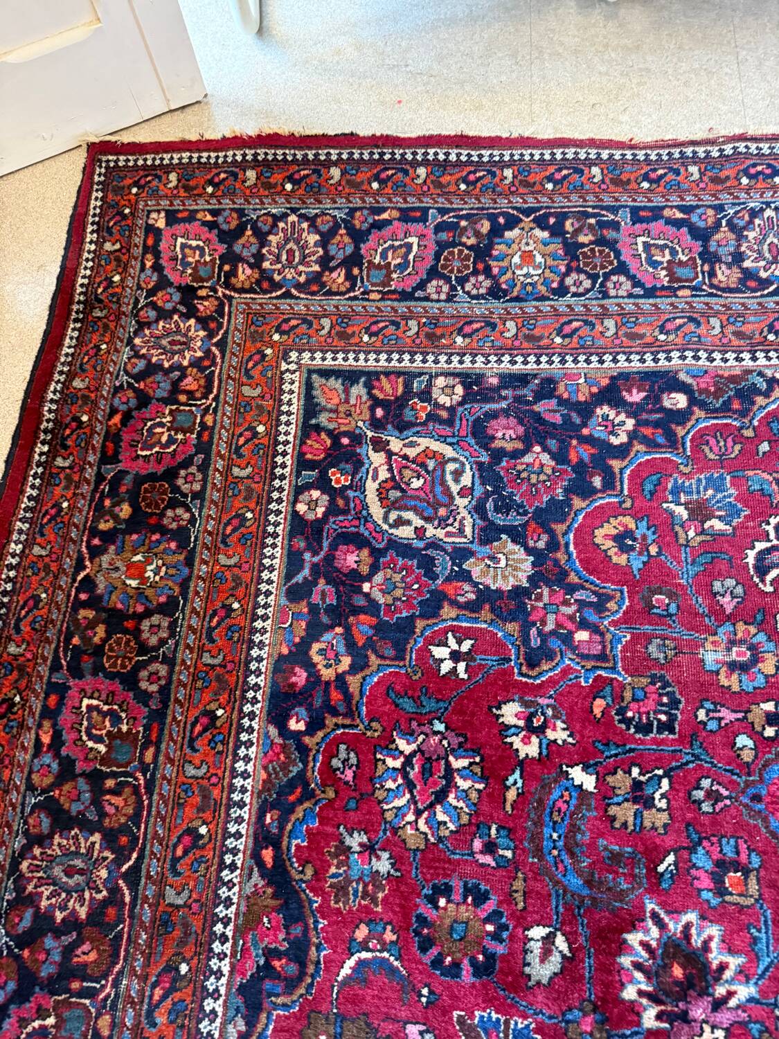 Large vintage Persian rug