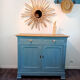 Blue and patinated Parisian buffet
