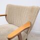 Beige cocktail armchair