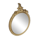 Oval gold mirror