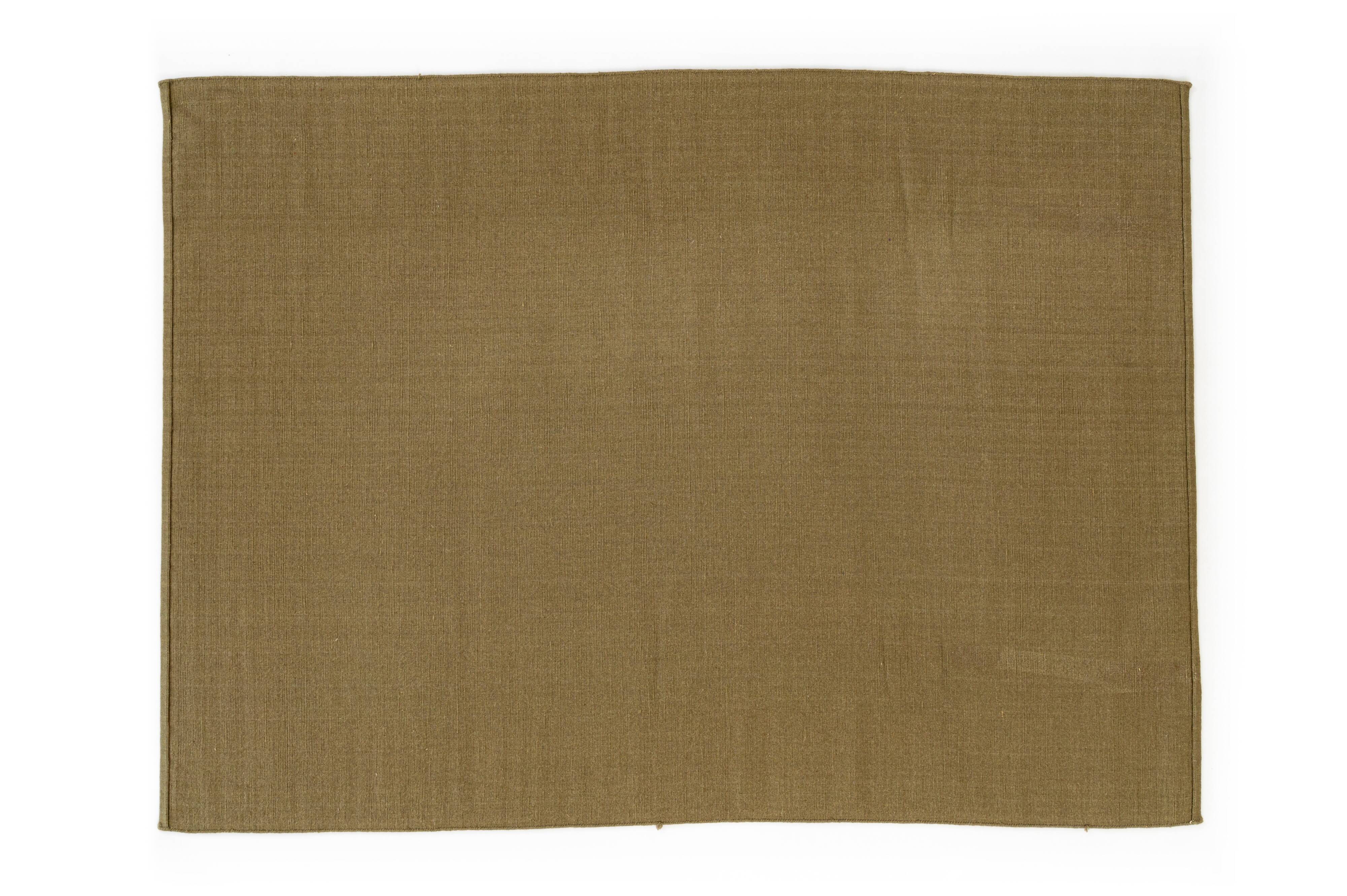 Scandinavian style minimalist relief short pile rug. 232 x 170 cm (91 x 67 in)