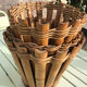 Three vintage bamboo planters