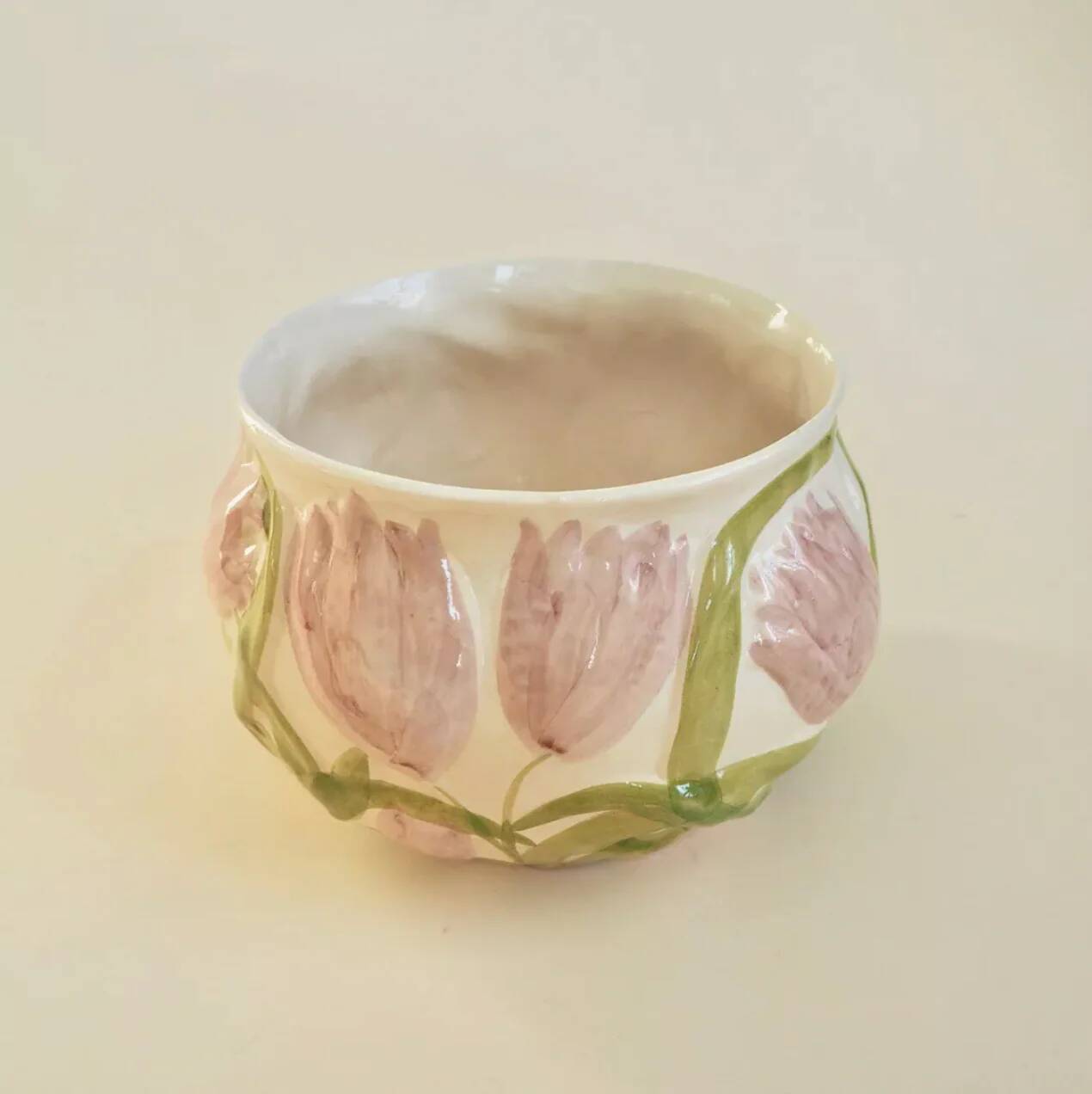 Pink flower pot