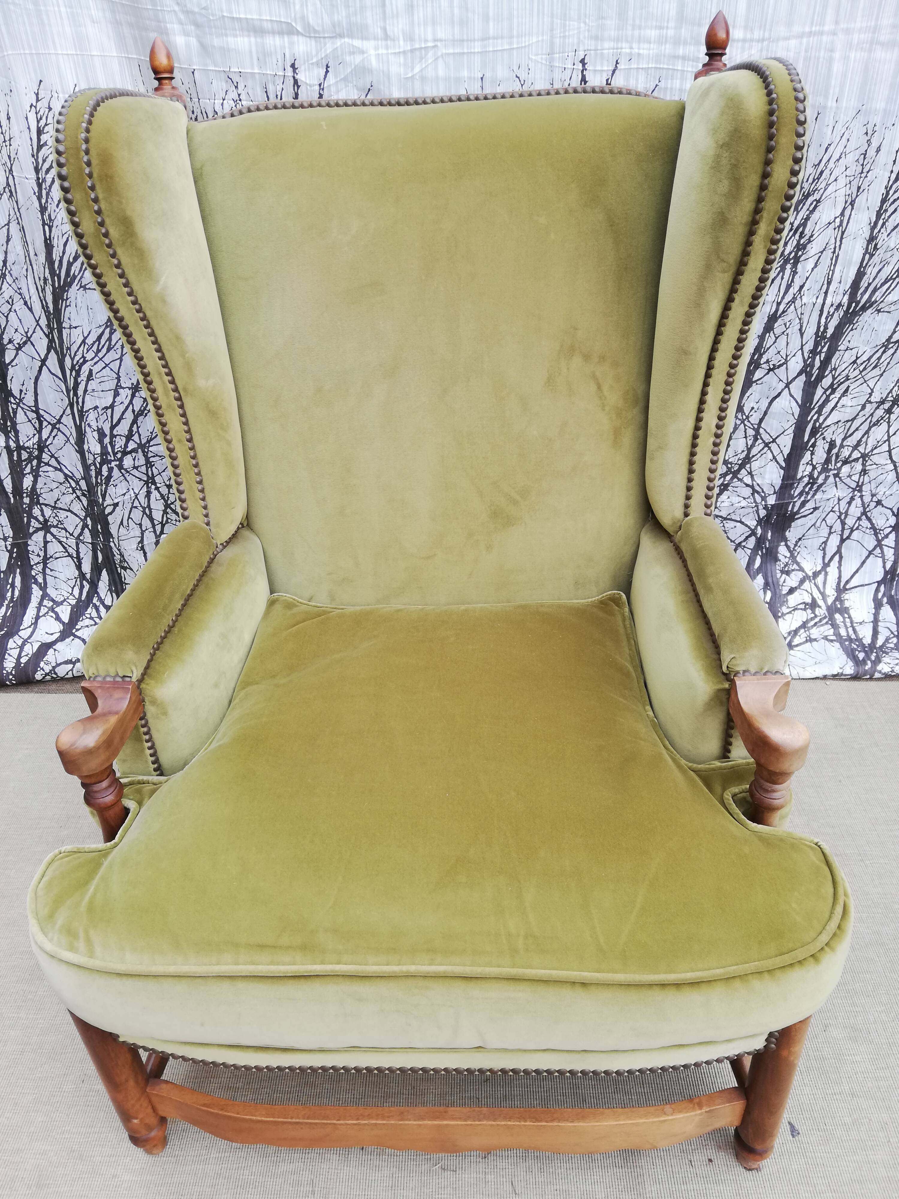 Great Green Velvet armchair