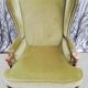 Fauteuil vert velours