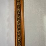 Miroir Napoléon III, doré avec fronton - 105x67cm