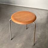 Dot Stool No. 3170 by Arne Jacobsen for Fritz Hansen in teak, 1965
