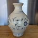 Large Cracked Blue & White Ceramic Vase Asian/Chinese Style