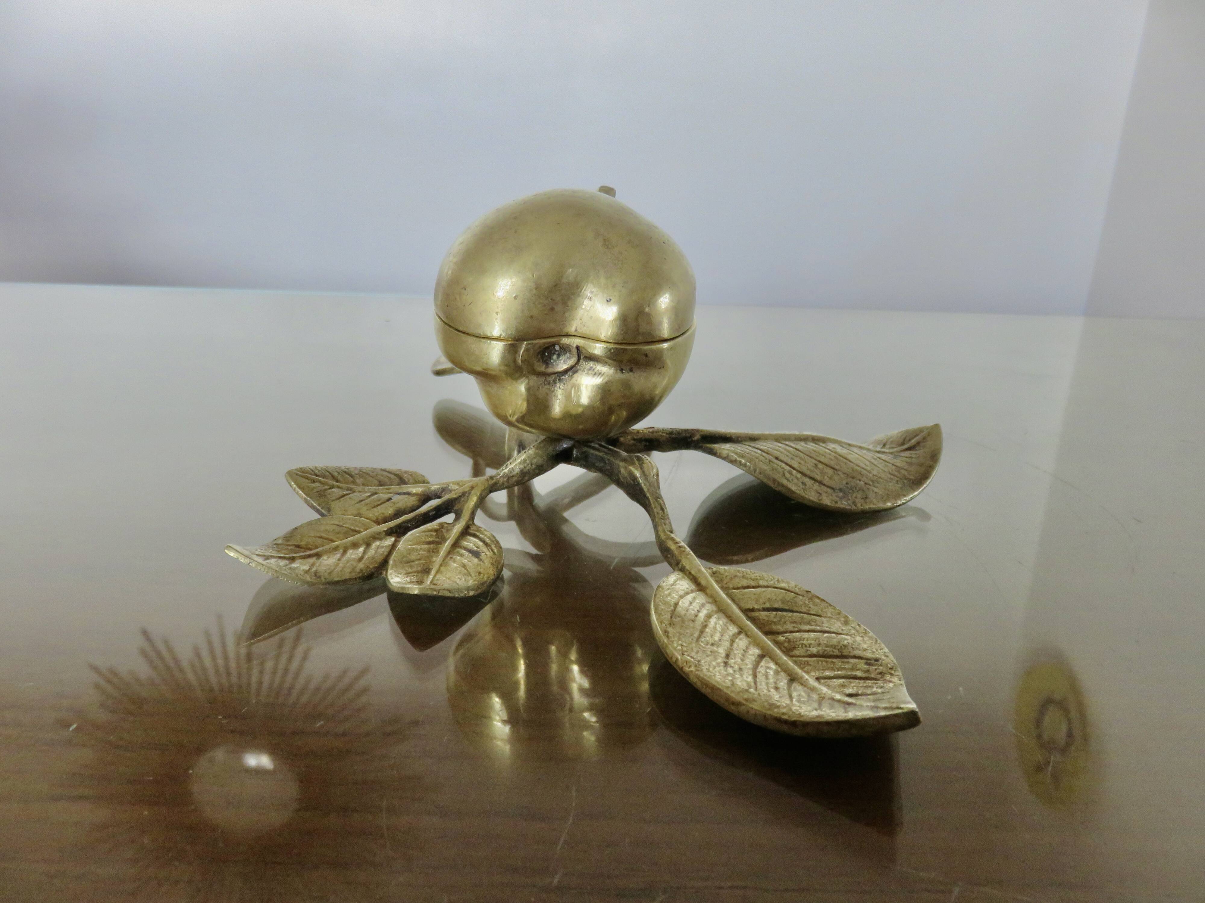 Antique bronze jewellery box, small catchall, Art Nouveau, 1920s