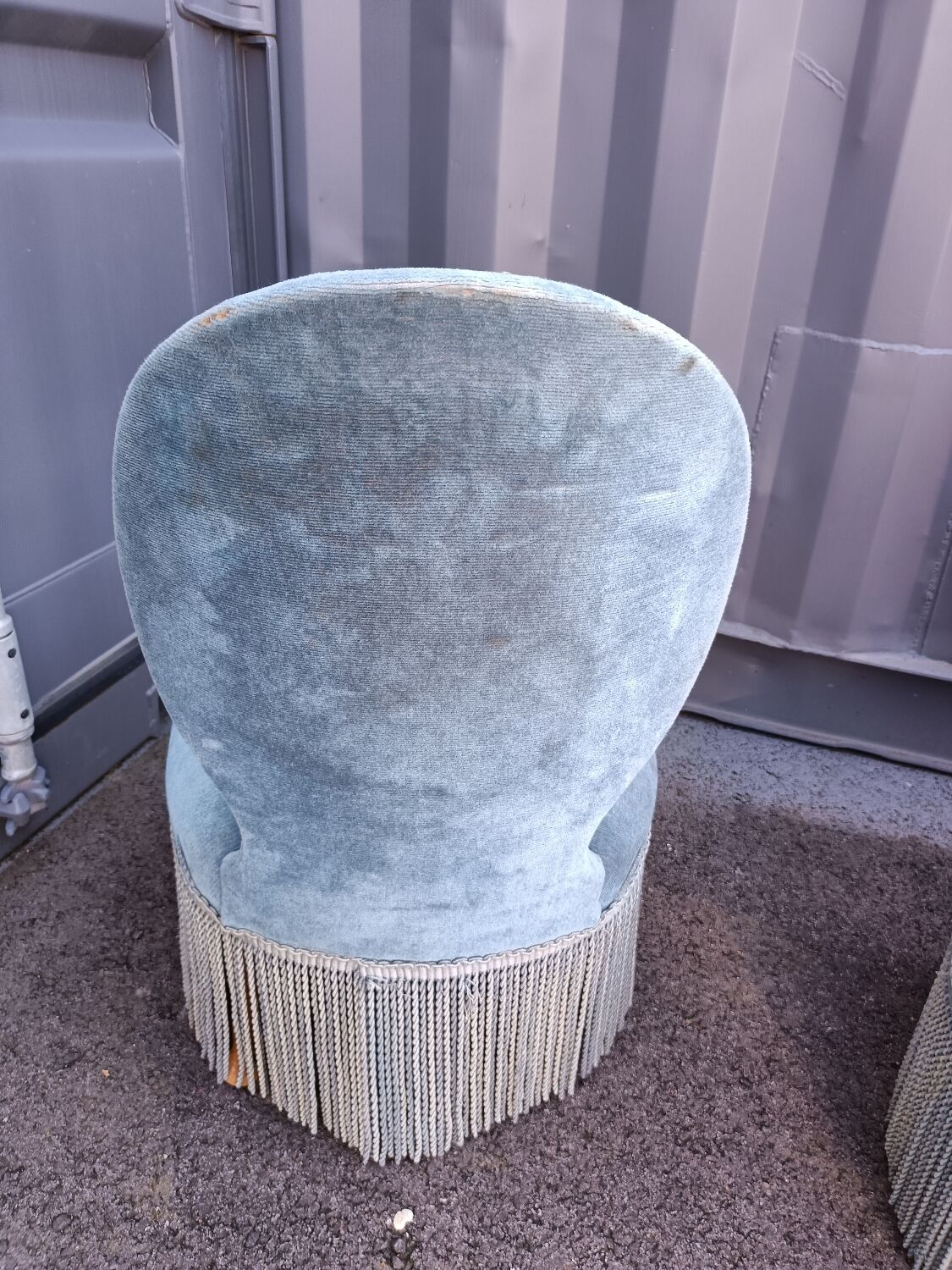 Paire de chauffeuses fauteuils anciens