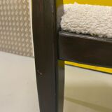 Scandinavian chair reupholstered buckle