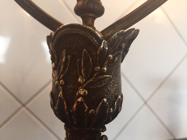 19th century bronze lamp