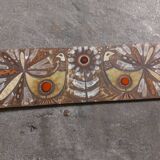 Plate, enamelled lava panel J.G Picard, Vallauris