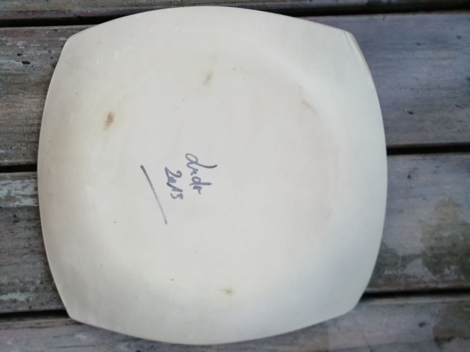 Handmade square dish