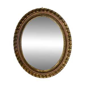 miroir ovale florentin - bois