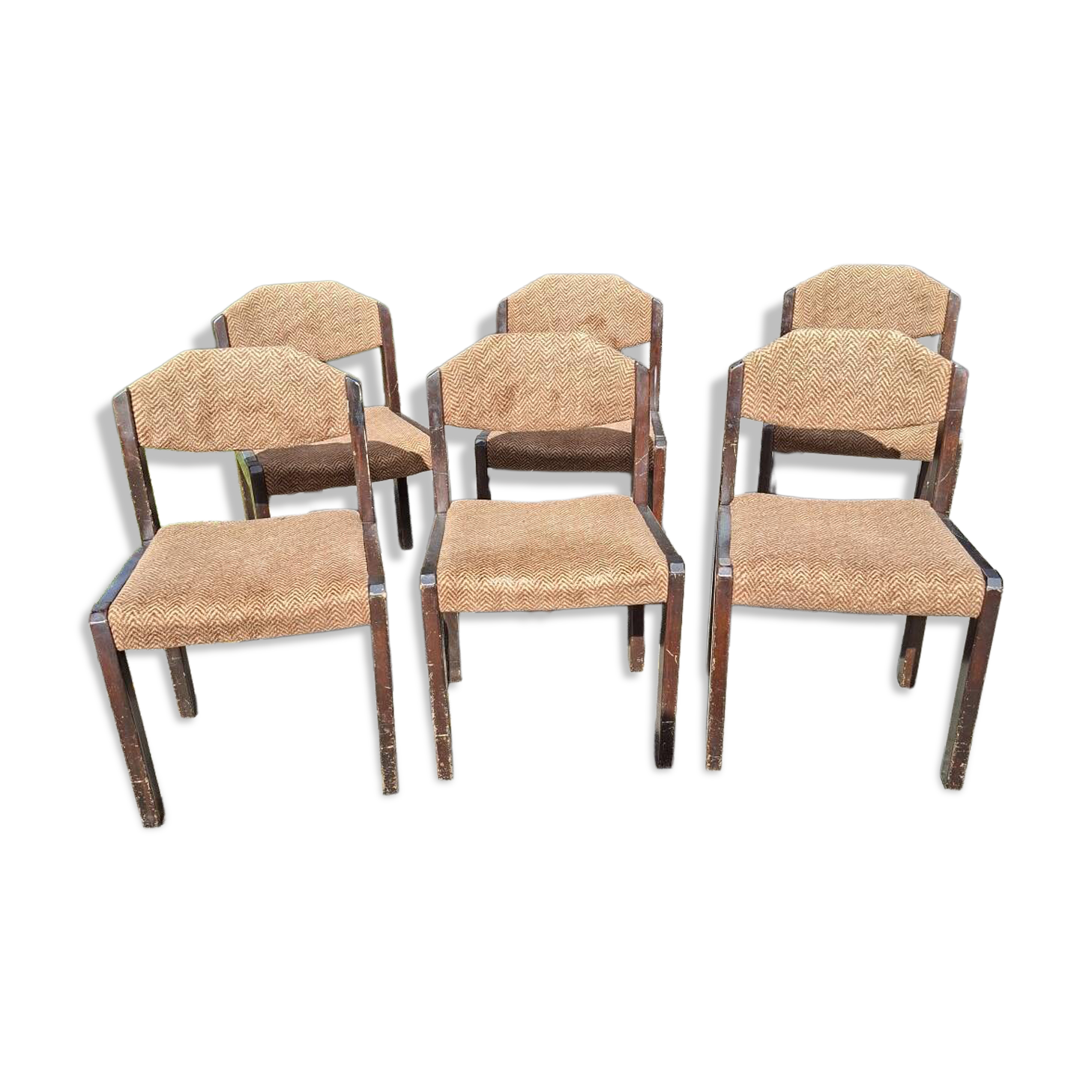 Six wooden Self chairs