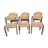 Six wooden Self chairs