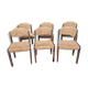 Six chaises en bois Self