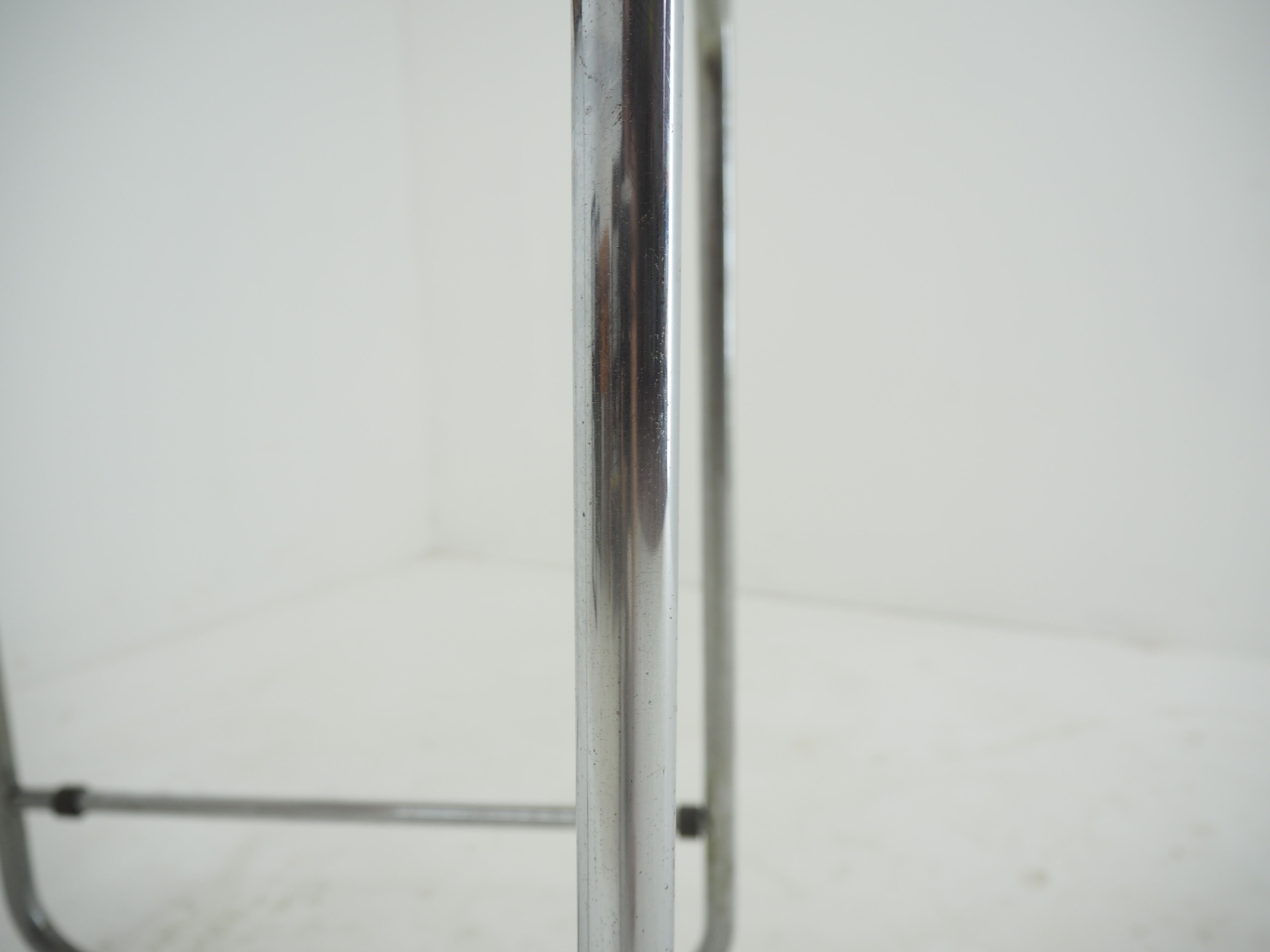 midcentury chrome side table, 1960s