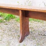 Old authentic vintage wooden farm bench No.1