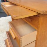 Desk 5 drawers 1 tablet vintage 1950